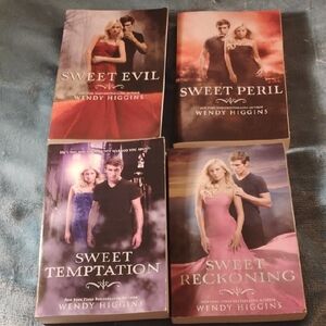 Signed Wendy Higgins Sweet Evil Complete Set Of 4 W/Signed Bookmark
